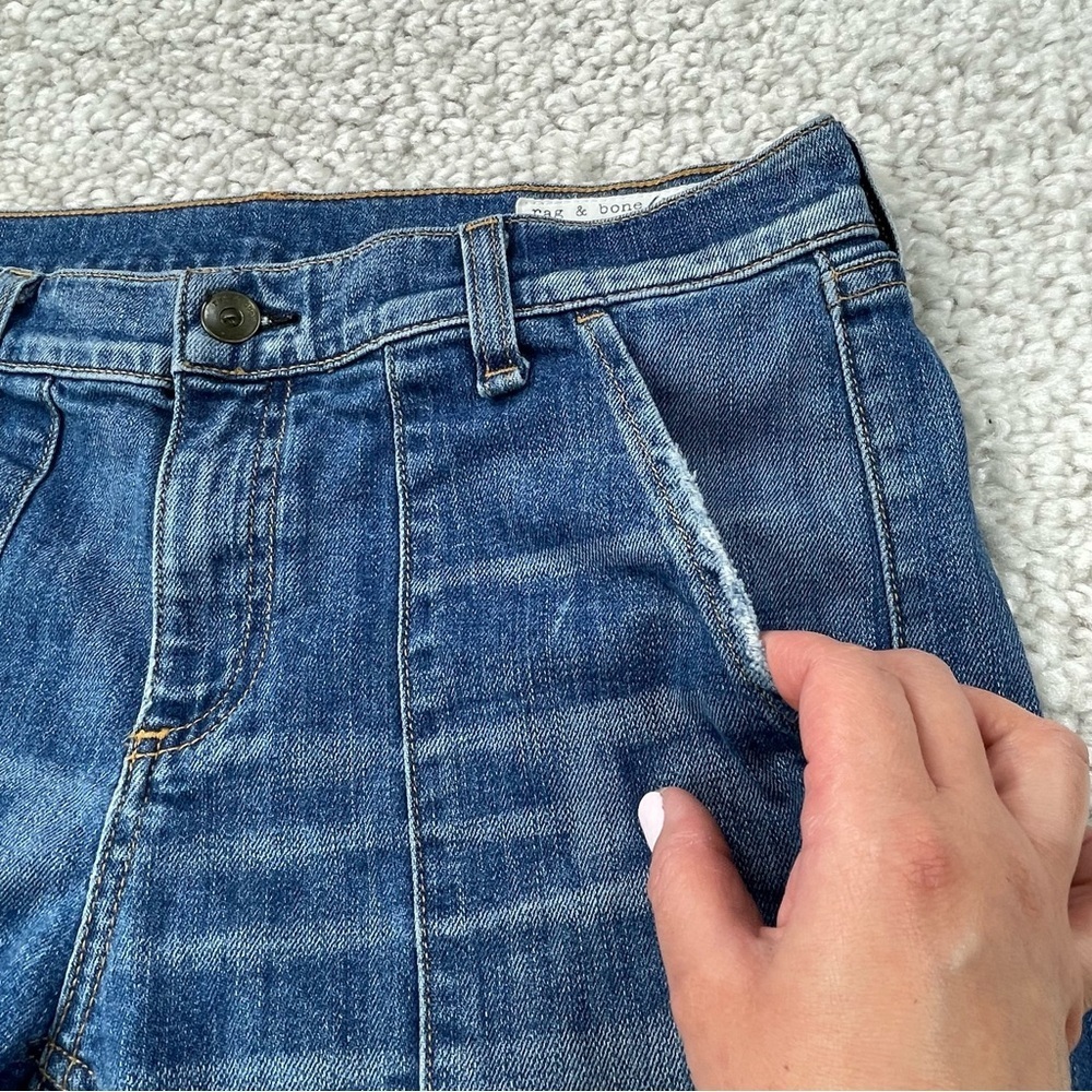 Rag & Bone Dre Carpenter Jeans Cargo Distressed Sz 26 M17 - Picture 7 of 14